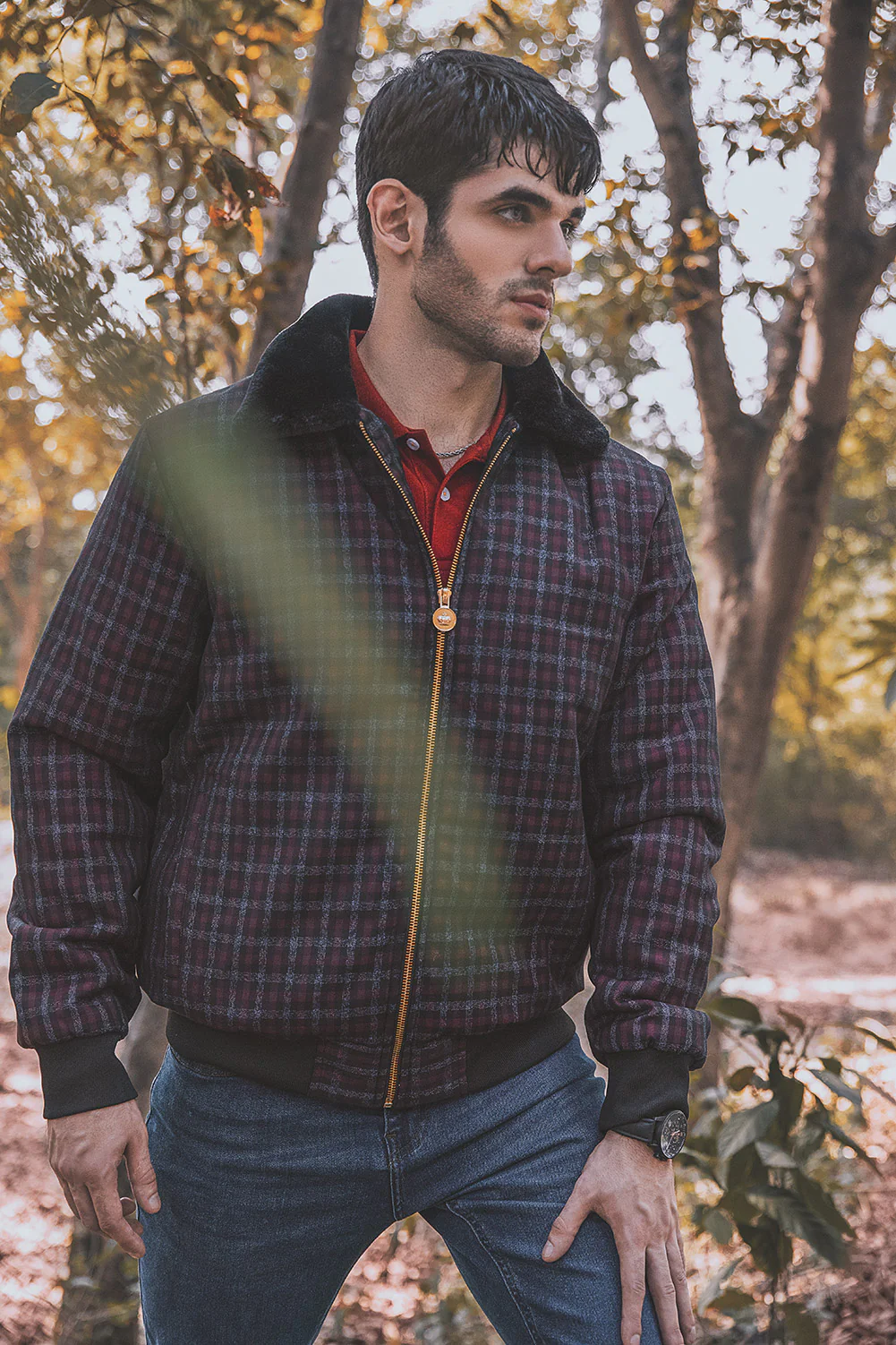"PEAKY" Winter Warm Fur Collar Trucker Jacket - Image 3