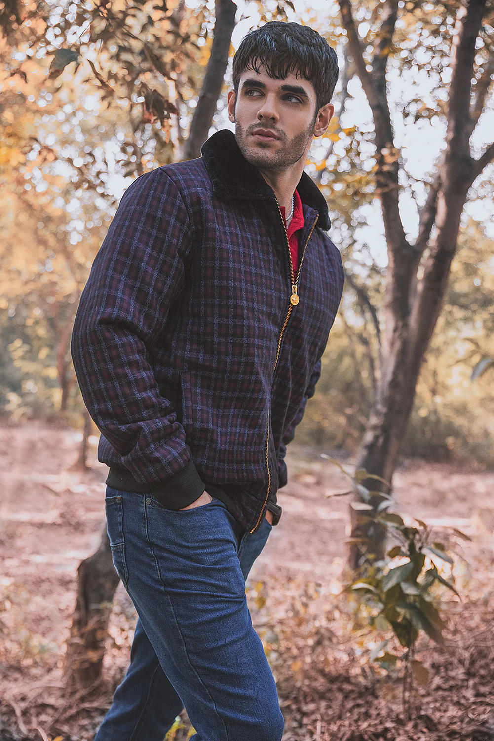 "PEAKY" Winter Warm Fur Collar Trucker Jacket - Image 4