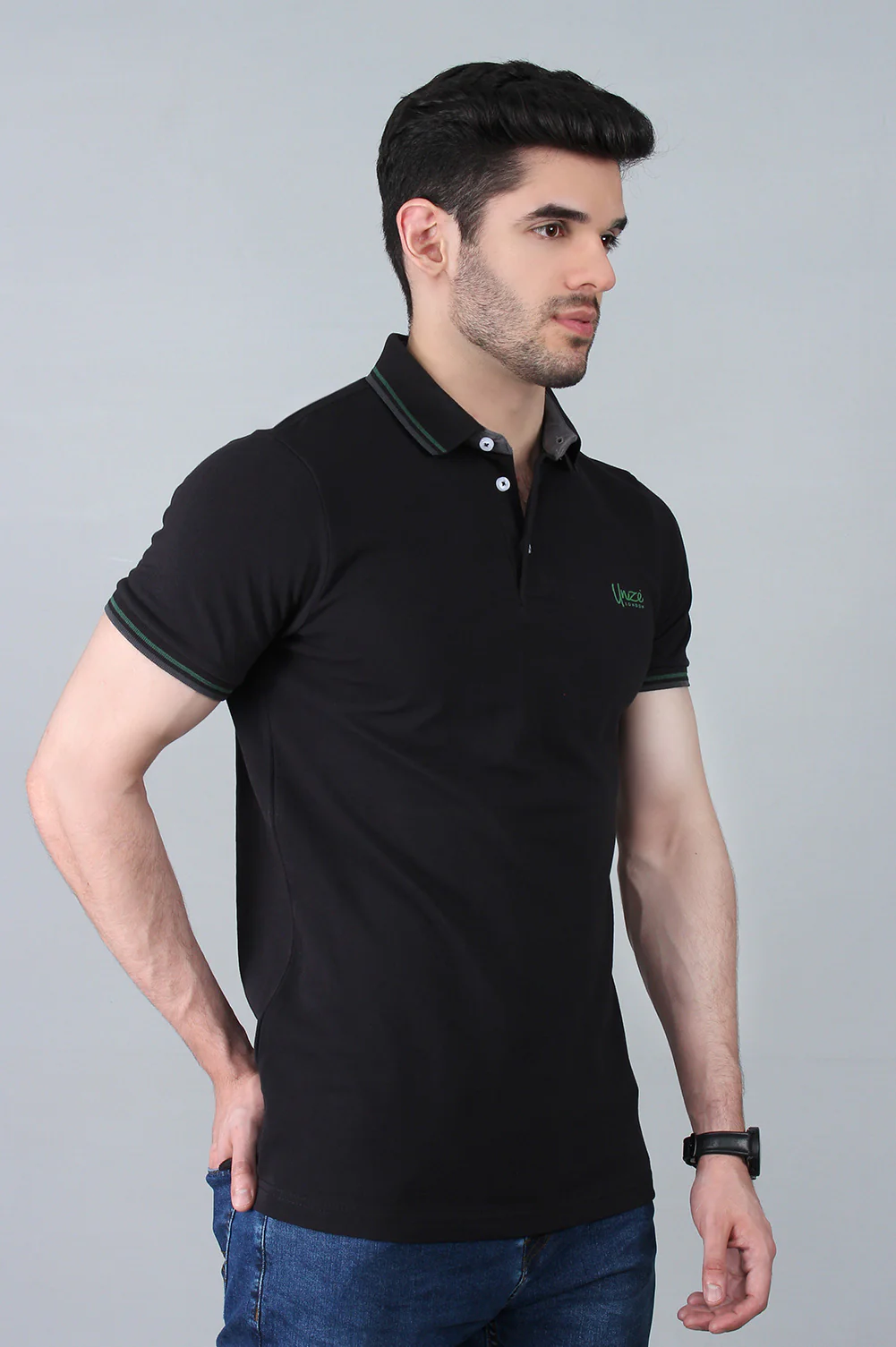Men's "PHILIP"Color Block Performance Pique Polo Shirt - Image 2