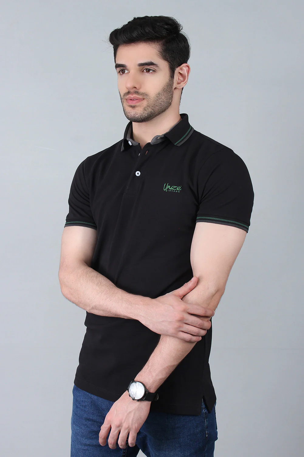Men's "PHILIP"Color Block Performance Pique Polo Shirt - Image 3