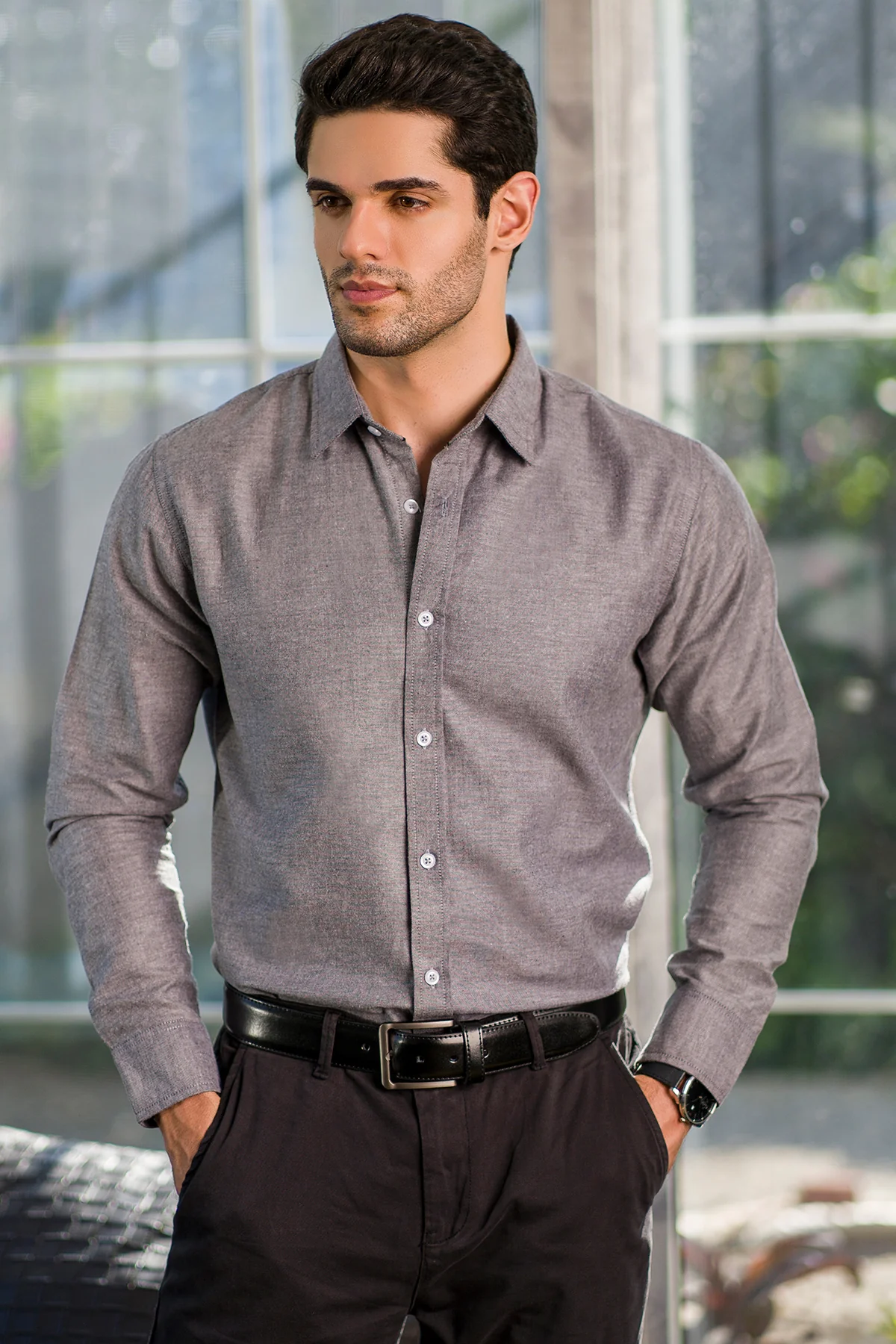 "PILIS" Cotton Regular Fit Casual Shirt