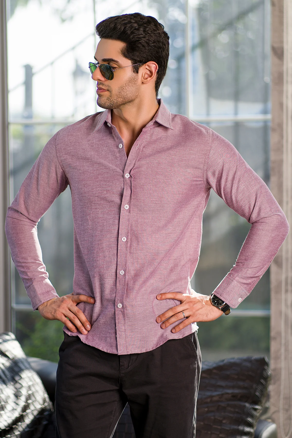 "PILIS" Cotton Regular Fit Casual Shirts - Image 3
