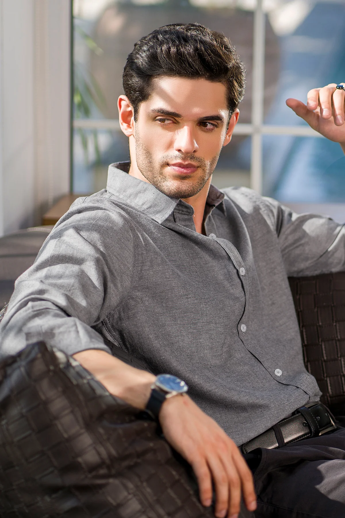 "PILIS" Cotton Regular Fit Casual Shirts - Image 3