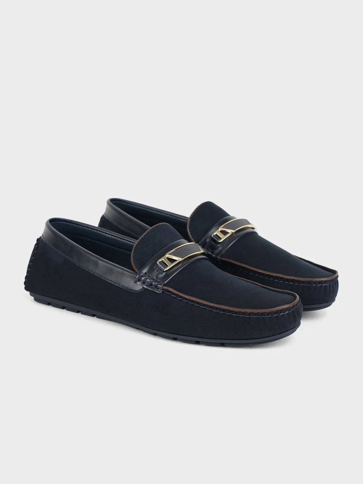 Mens "PIONEE" Adorned Moccasin Shoes - Image 4