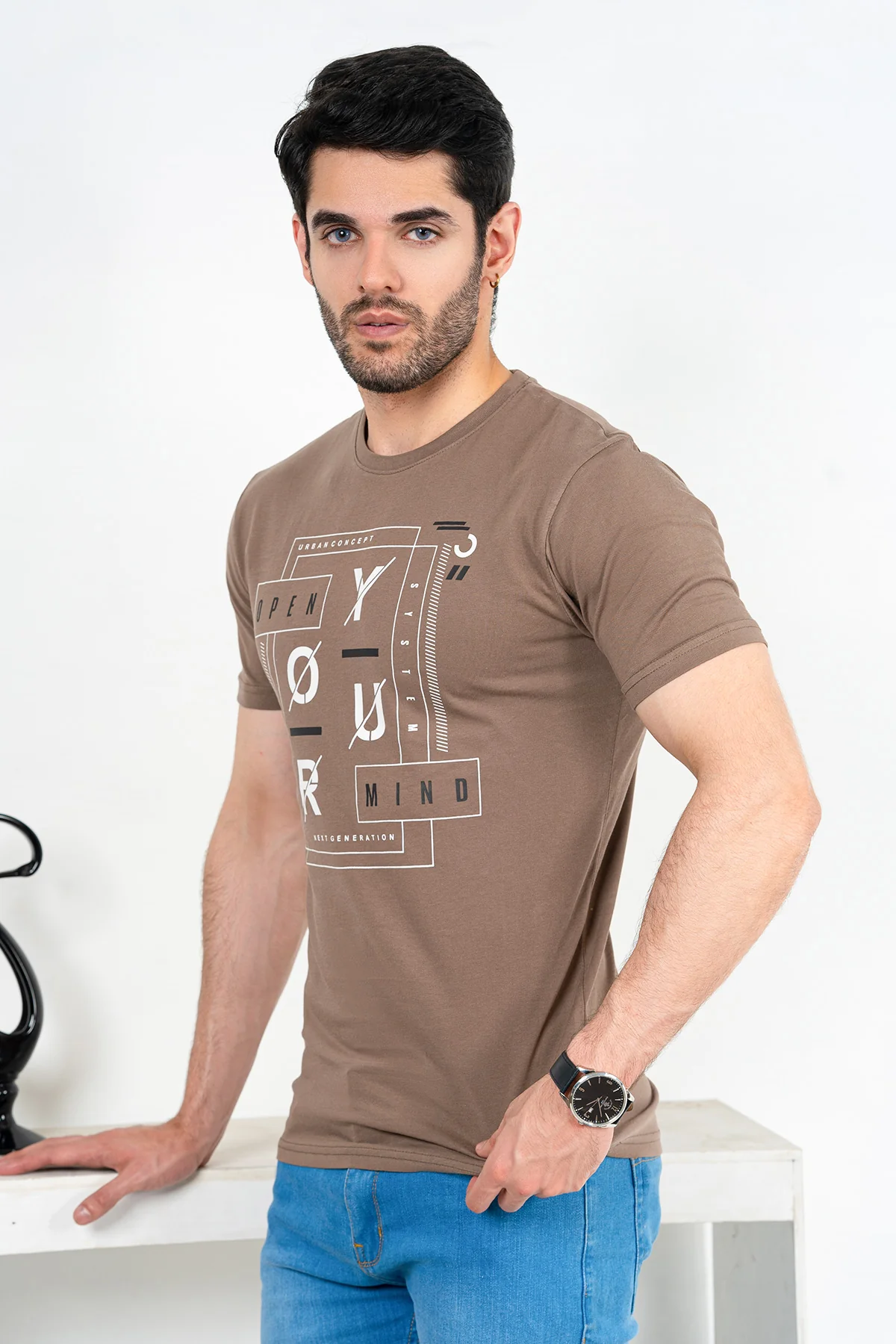 Mens "RAHOTEP" Crew Neck Summer T-Shirt - Image 2