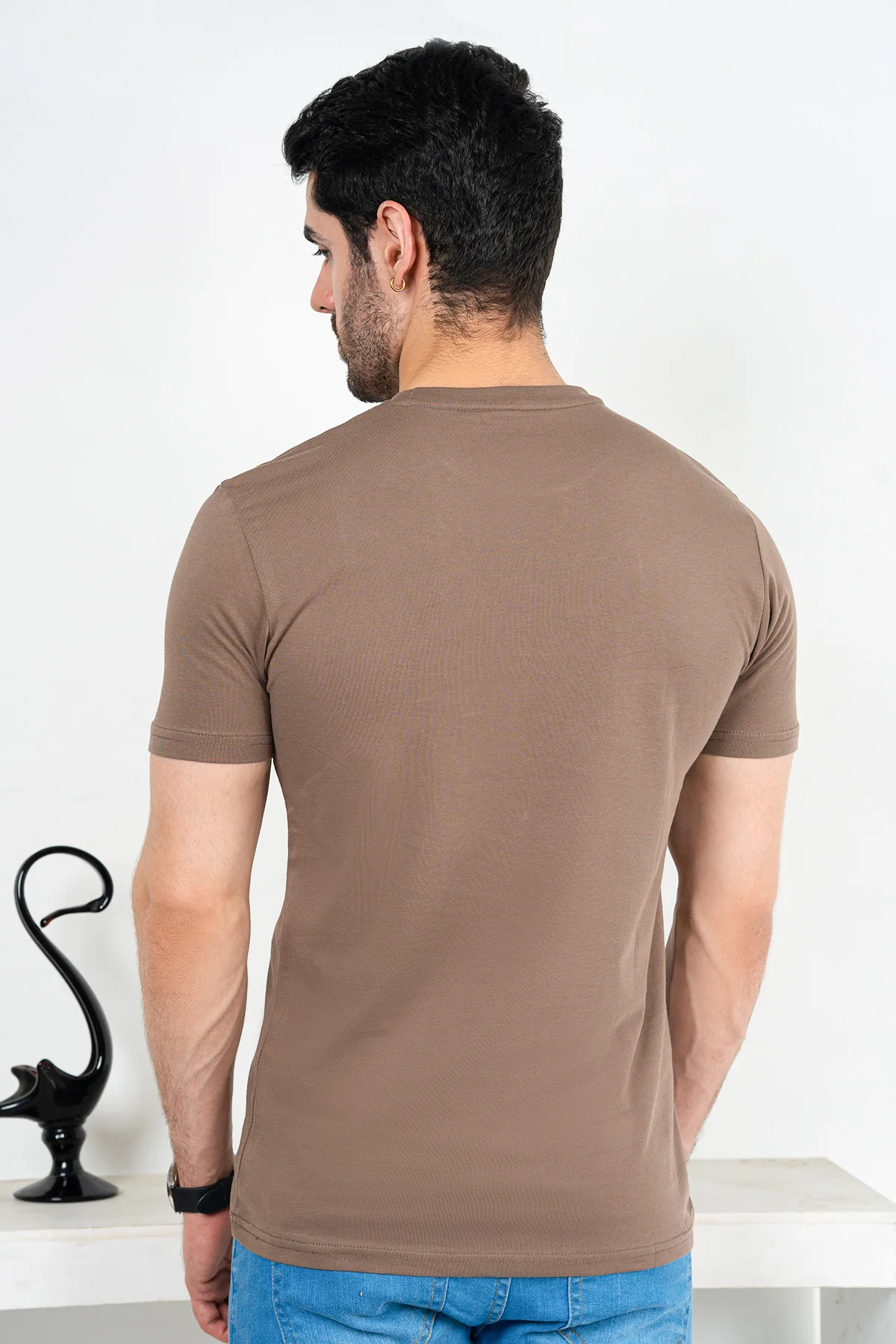 Mens "RAHOTEP" Crew Neck Summer T-Shirt - Image 4