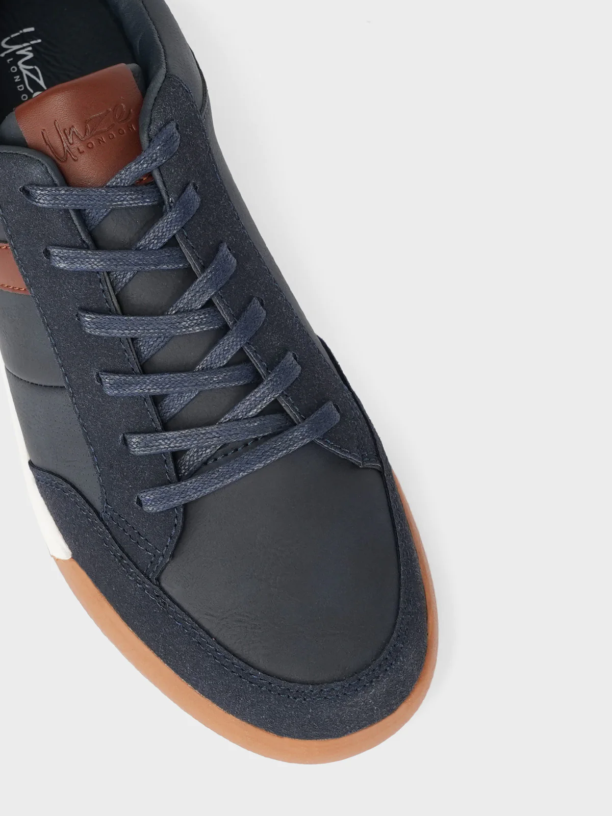 Mens "RAKAN" Comfy Lace Up Trainers - Image 4