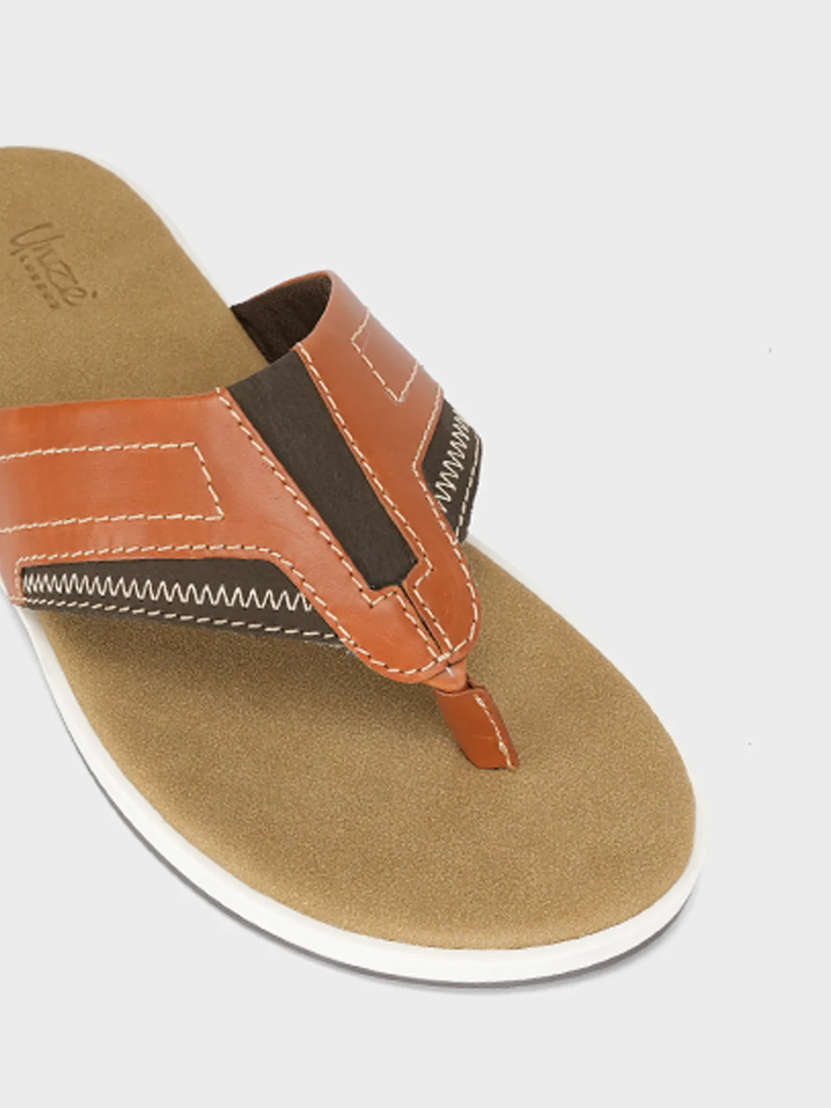 Mens "RAMSEY" Open Toe Comfy Slippers - Image 4