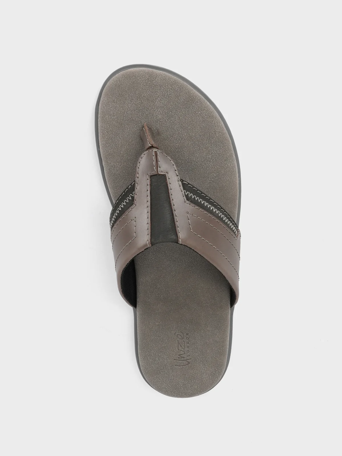 Mens "RAMSEY" Open Toe Comfy Slippers - Image 5