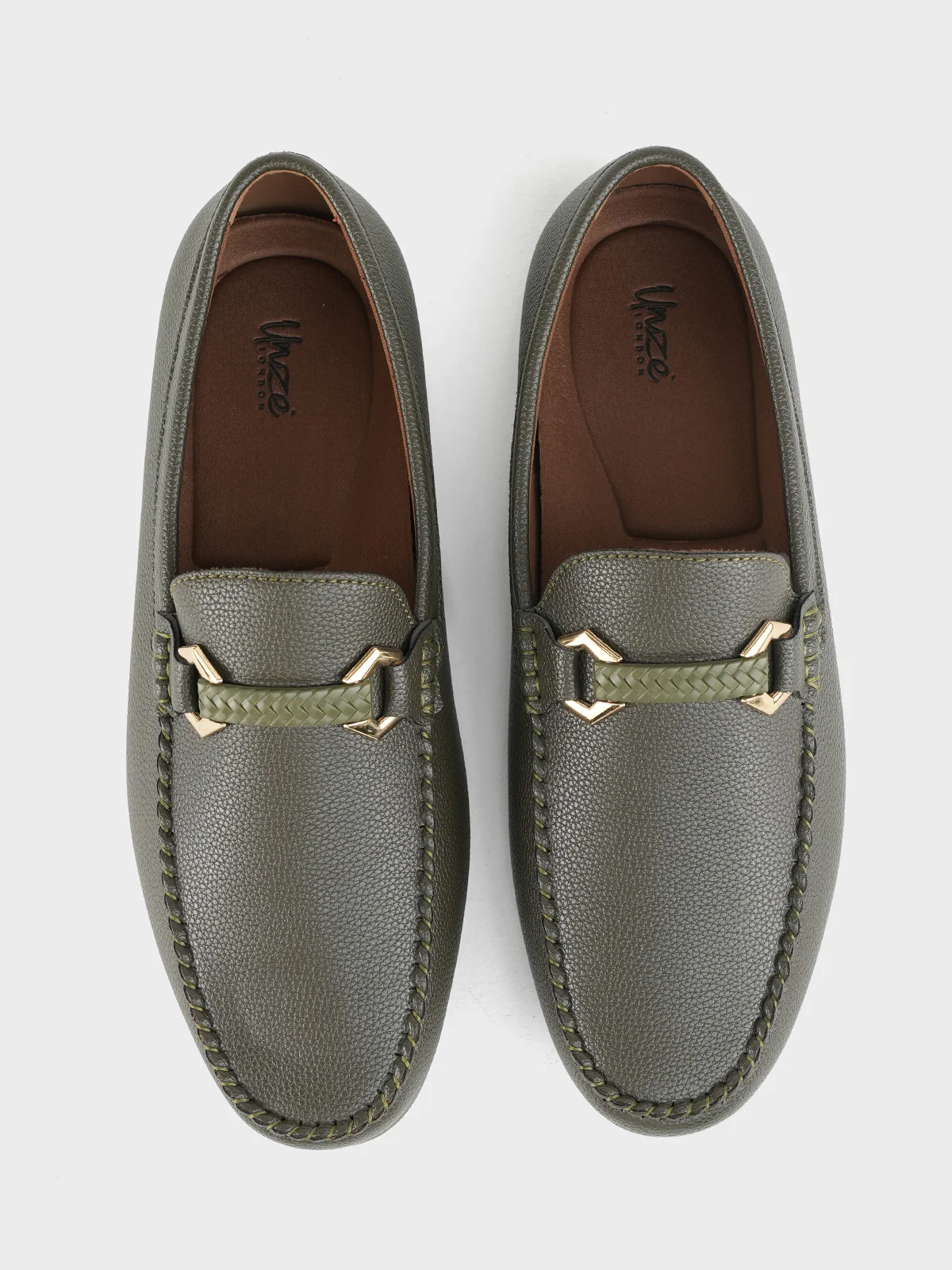 Mens "RAQAL" Comfy Moccasin Shoes - Image 5