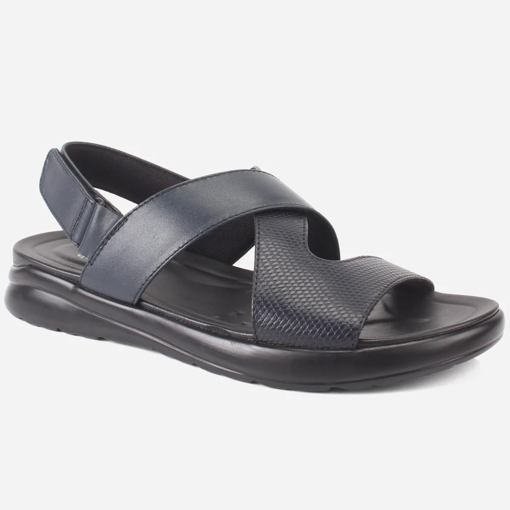 Mens "Rayan" Leather Comfy Casual Sandals