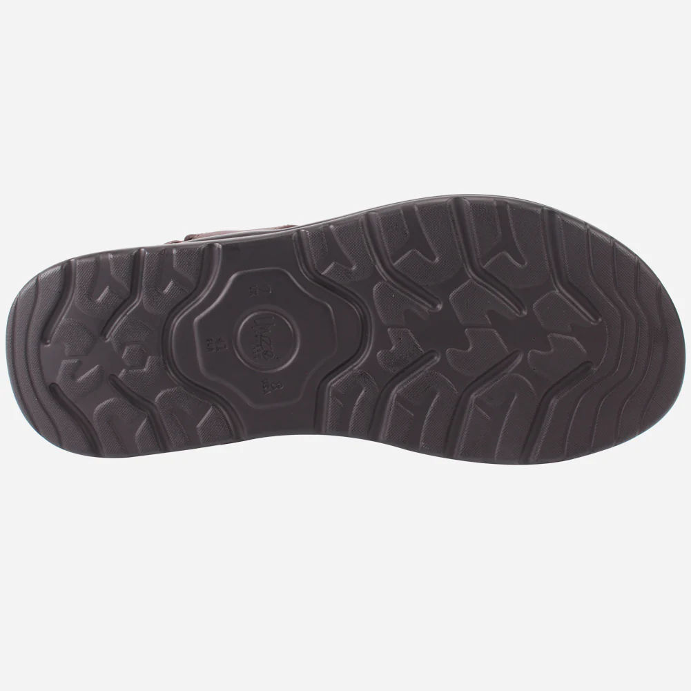 Mens "Rayan" Leather Comfy Casual Sandals - Image 5