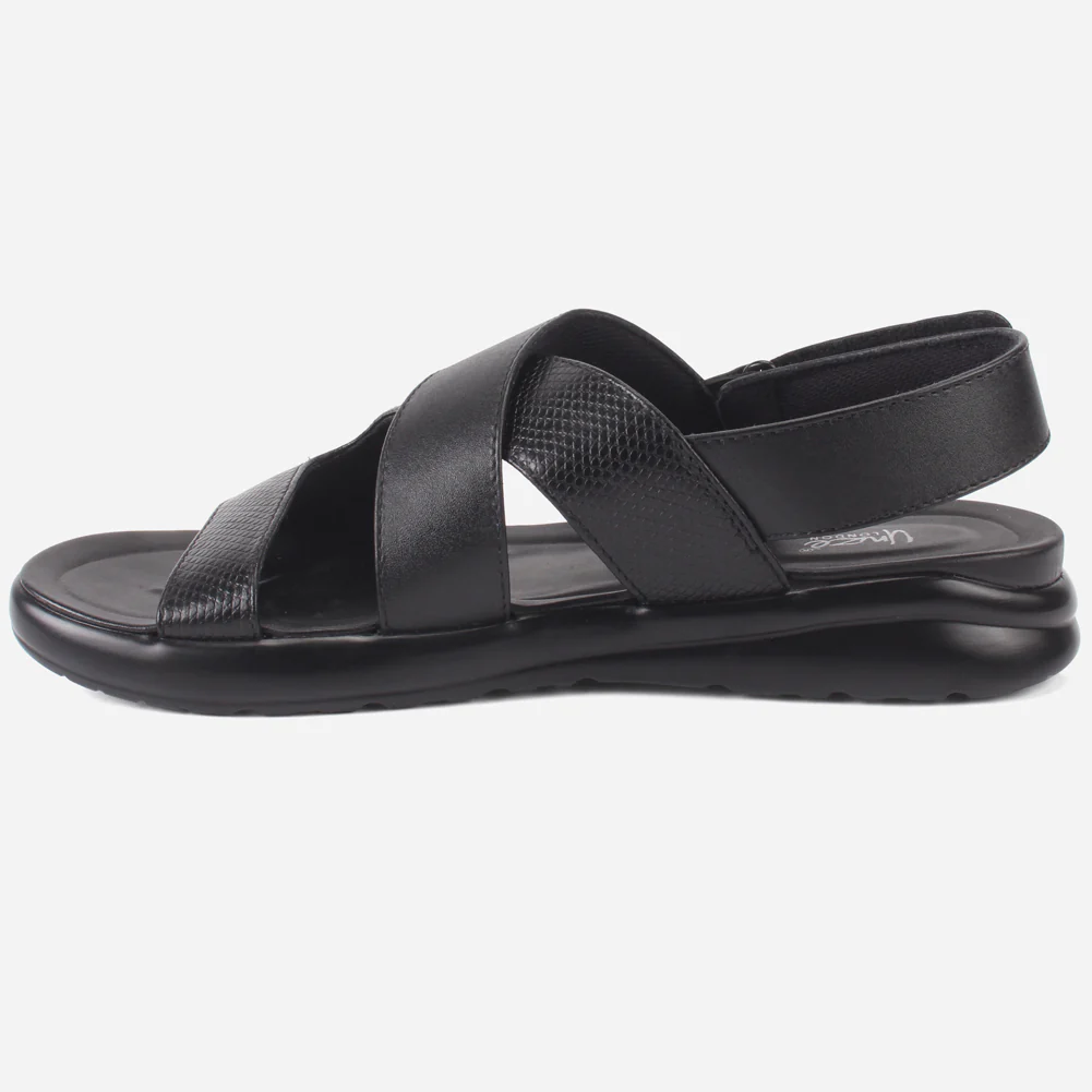 Mens "Rayan" Leather Comfy Casual Sandals - Image 3