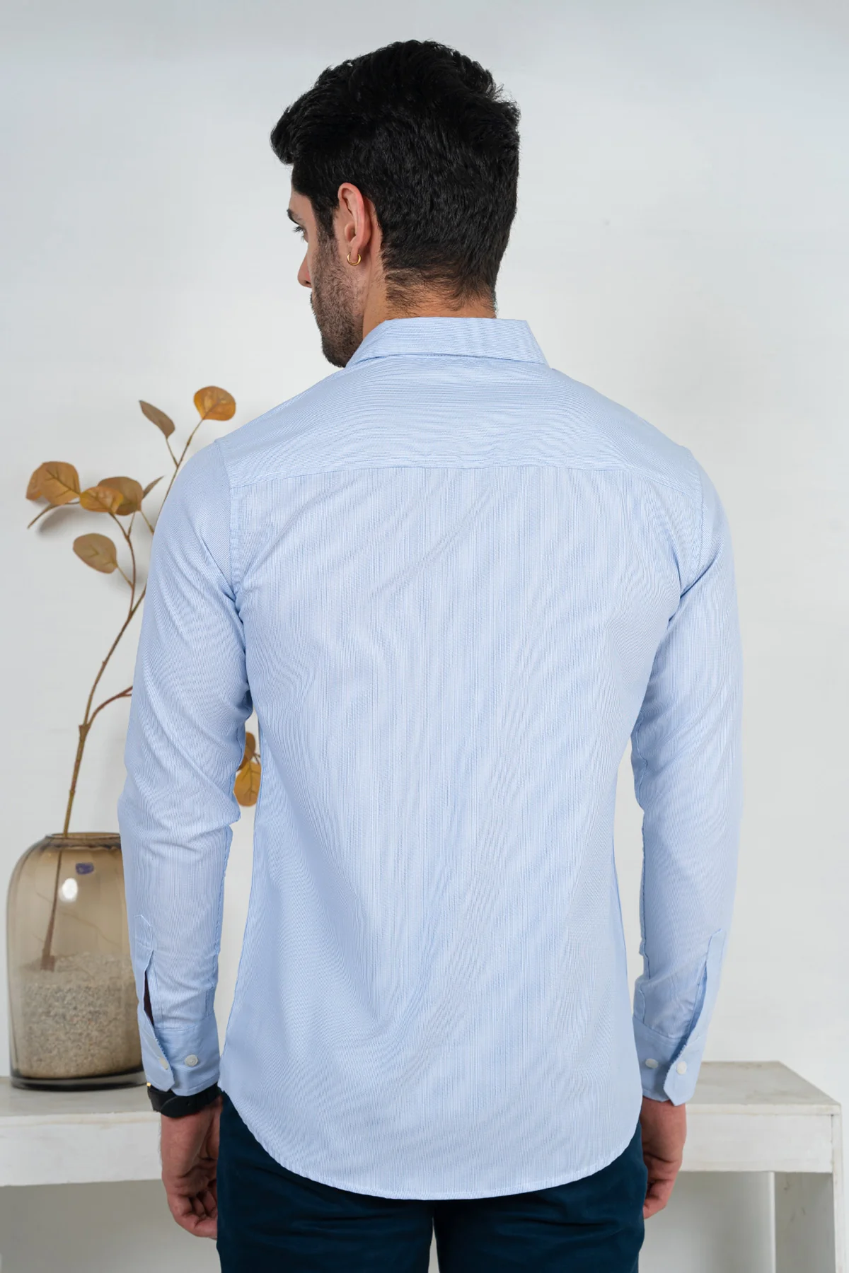 Men's "REECE" Cotton Full Sleeves Checked Designer Shirt - Image 4