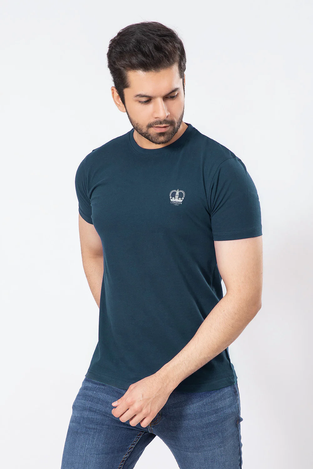 Mens "REGAL" Basic Cotton Crew Neck T-Shirt