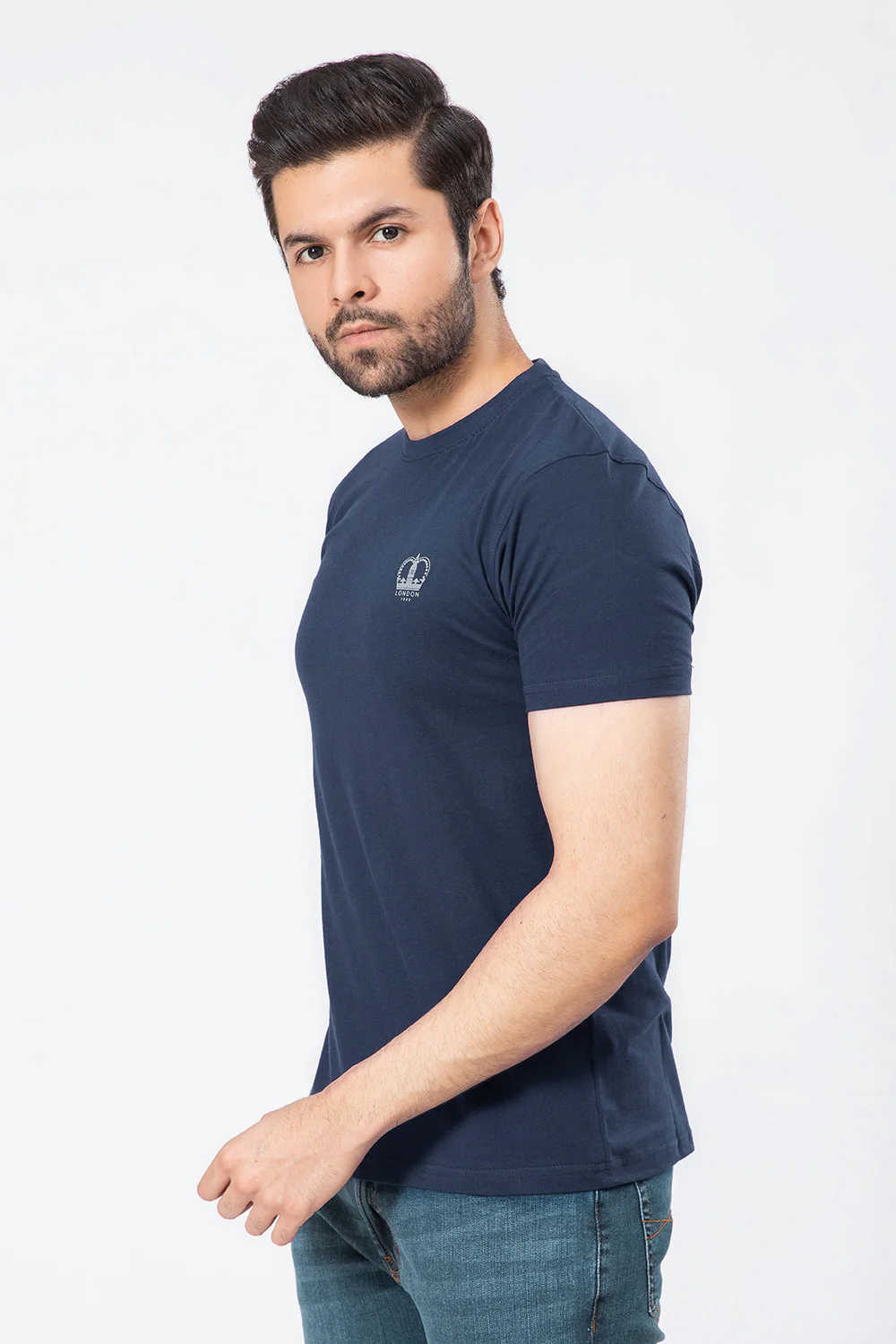 "REGAL" Crew Neck Slim Fit T-Shirt - Image 4