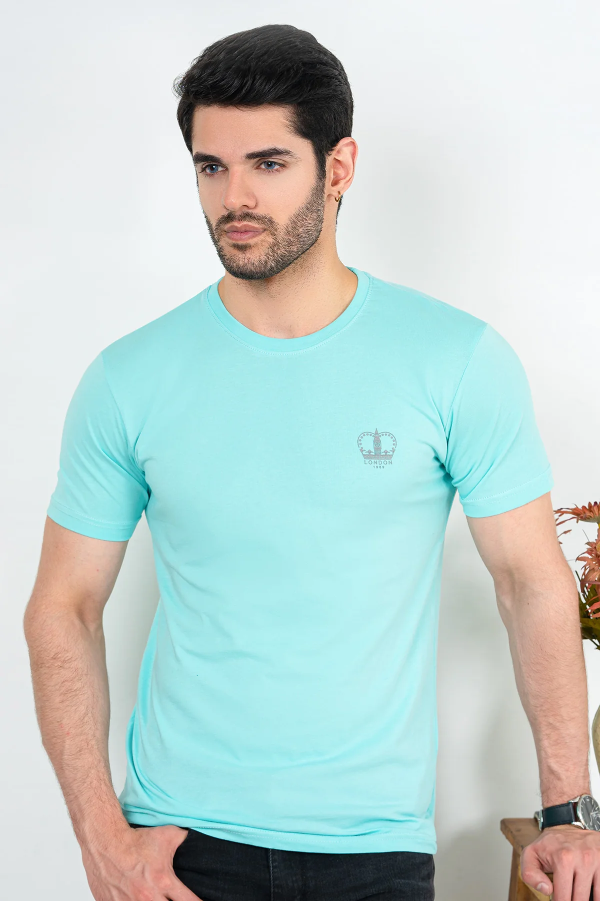 "REGAL" Crew Neck Skim Fit T-Shirt - Image 3
