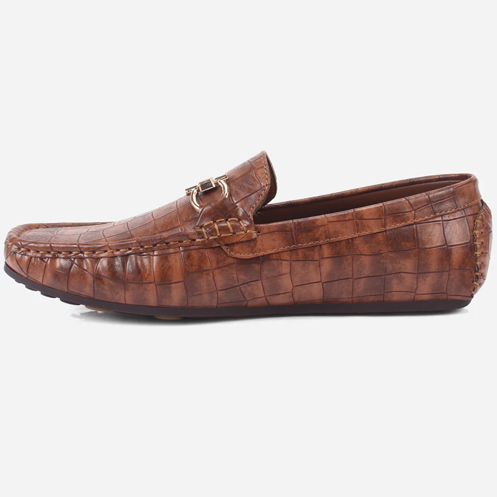 Mens "RIAX" Slip-on Trim Adorned Moccasins Shoes - Image 3