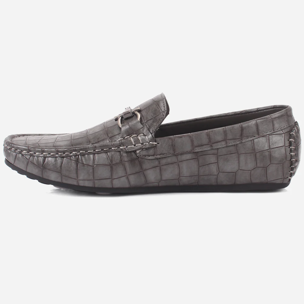 Mens "RIAX" Slip-on Trim Adorned Moccasins Shoes - Image 3