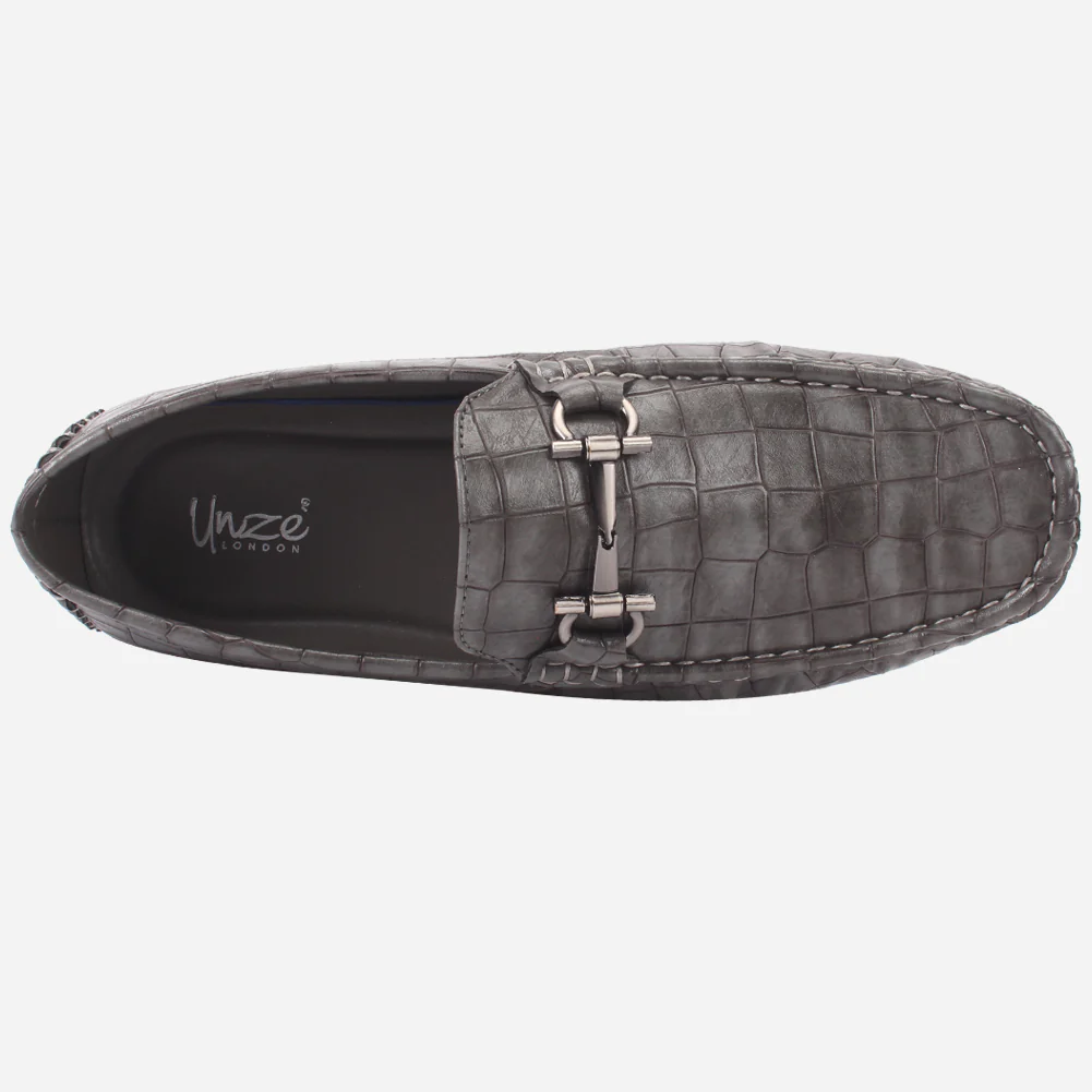 Mens "RIAX" Slip-on Trim Adorned Moccasins Shoes - Image 4