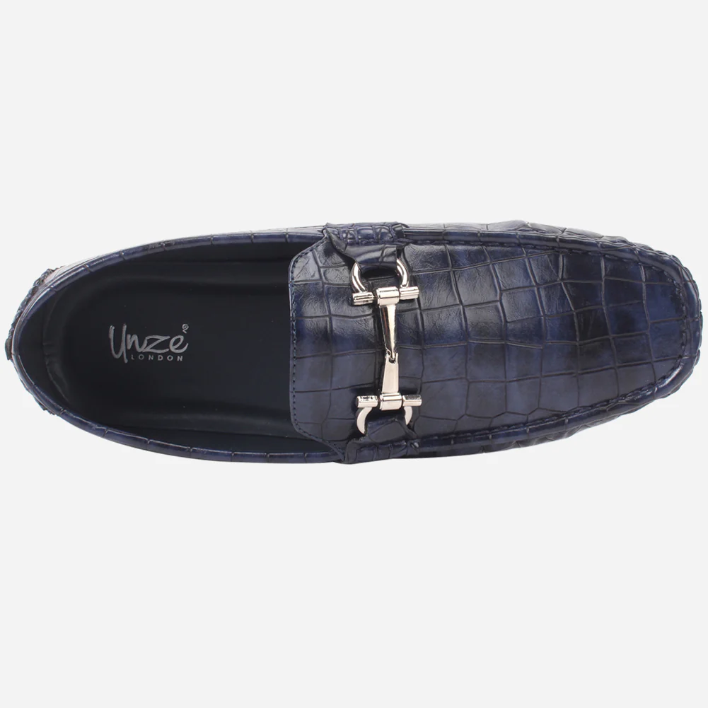 Mens "RIAX" Slip-on Trim Adorned Moccasins Shoes - Image 4
