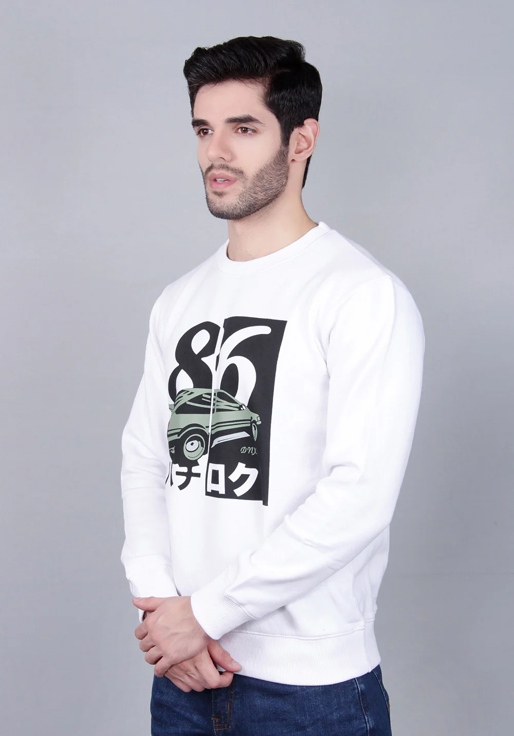Men's "RODNEY" Fleece Crewneck Sweatshirt - Image 2