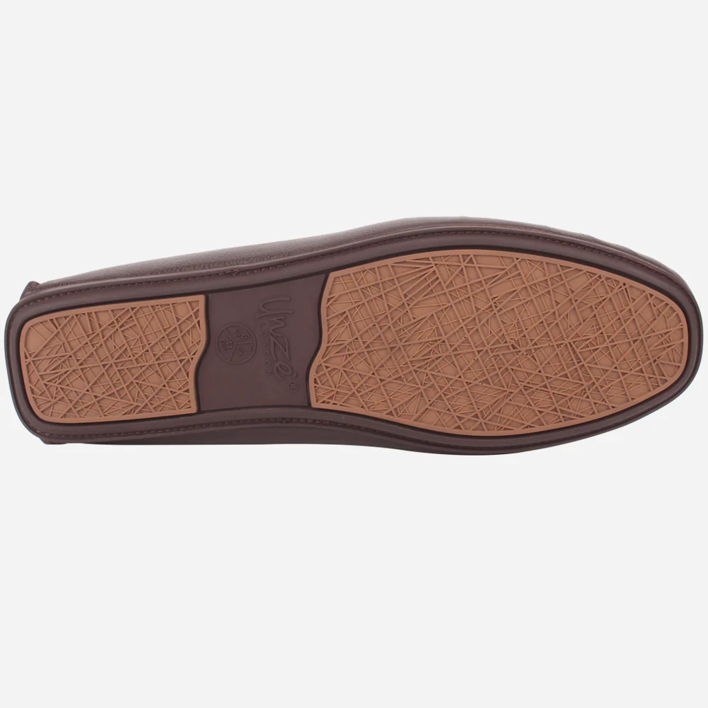 Mens "SHABZ" Leather Slip-on Moccasins - Image 5