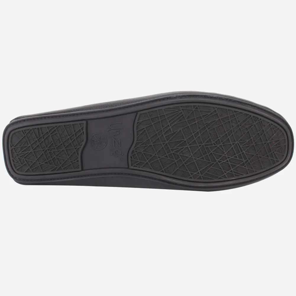 Mens "SHABZ" Leather Slip-on Moccasins - Image 5