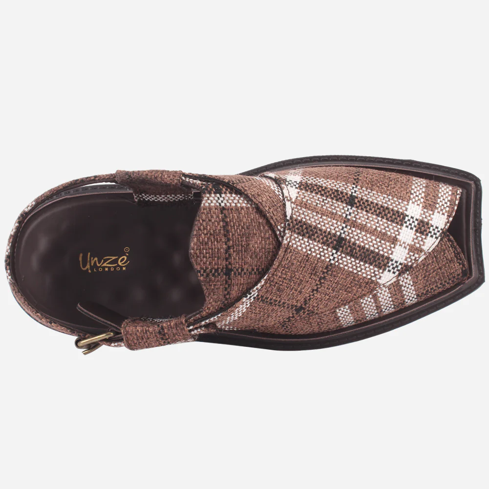 Men's "SIDIQ" Leather Flat Peshawari Sandals - Image 4