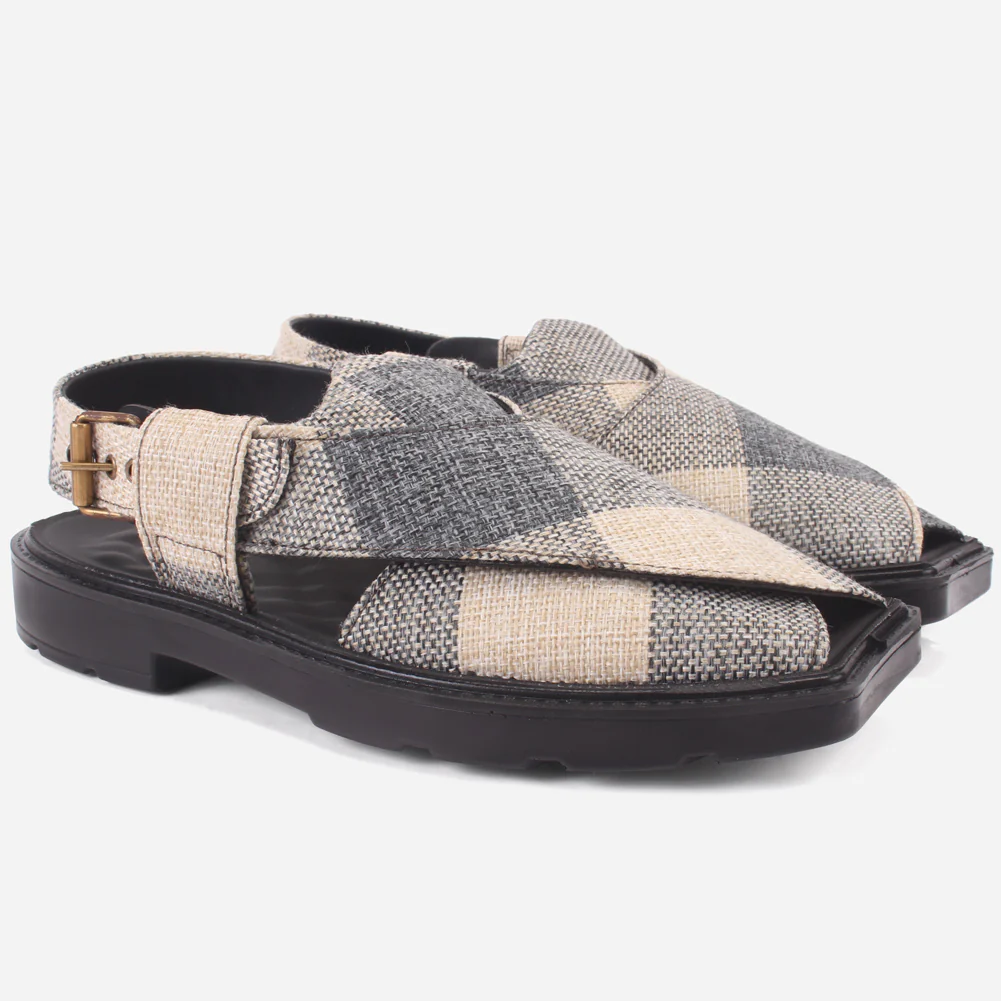 Men's "SIDIQ" Leather Flat Peshawari Sandals - Image 2
