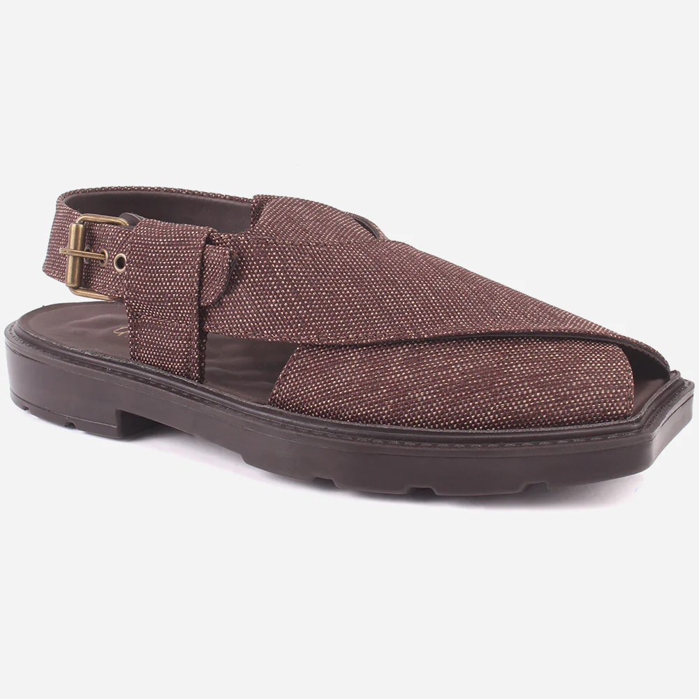 Men's "SIDIQ" Leather Flat Peshawari Sandals