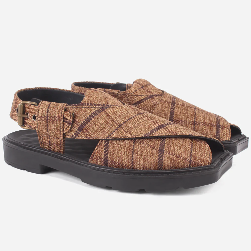 Men's "SIDIQ" Leather Flat Peshawari Sandals - Image 2