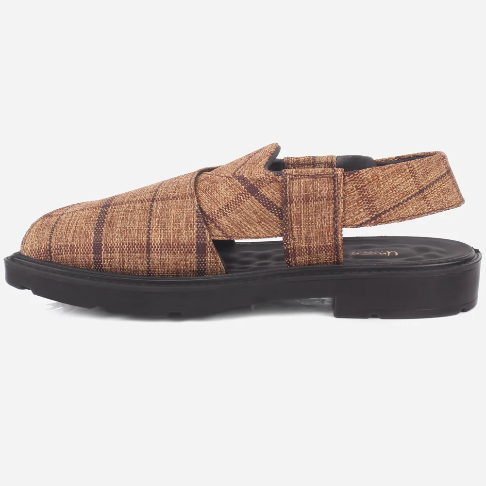 Men's "SIDIQ" Leather Flat Peshawari Sandals - Image 3