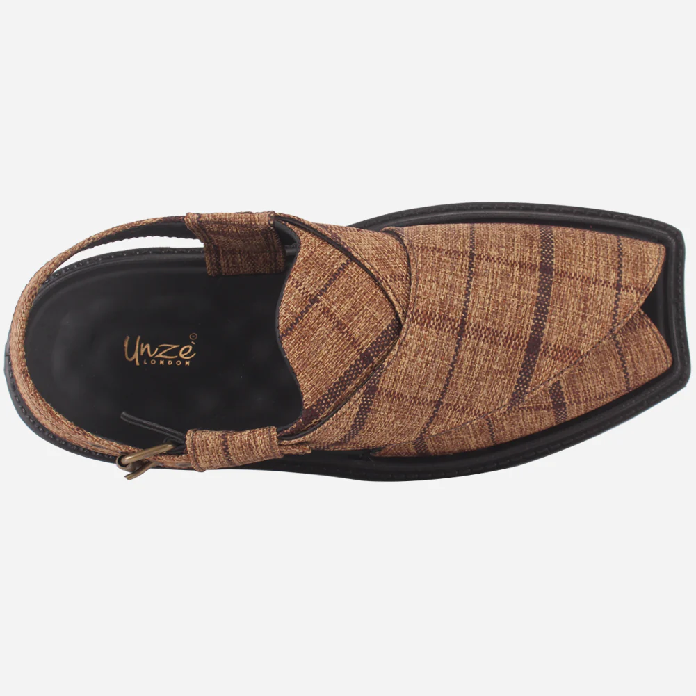 Men's "SIDIQ" Leather Flat Peshawari Sandals - Image 4