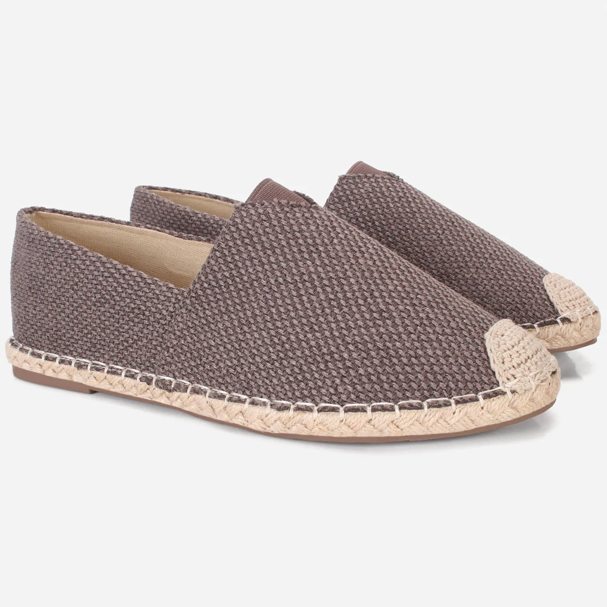 Mens "SIDON" Canvas Flat Espadrille Shoes - Image 2