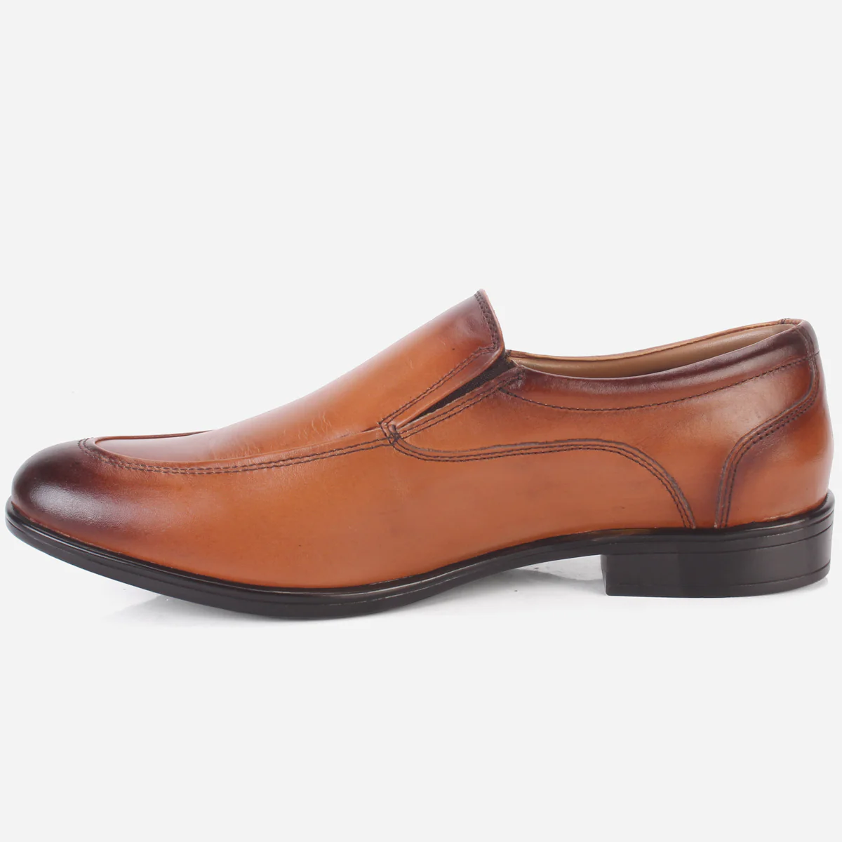 Mens "SIKEEM" Leather Formal Slip-on Shoes - Image 3