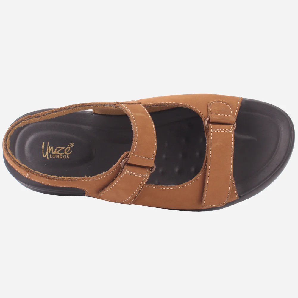 Mens "SULAME" Leather Casual Everyday Summer Shoes - Image 4