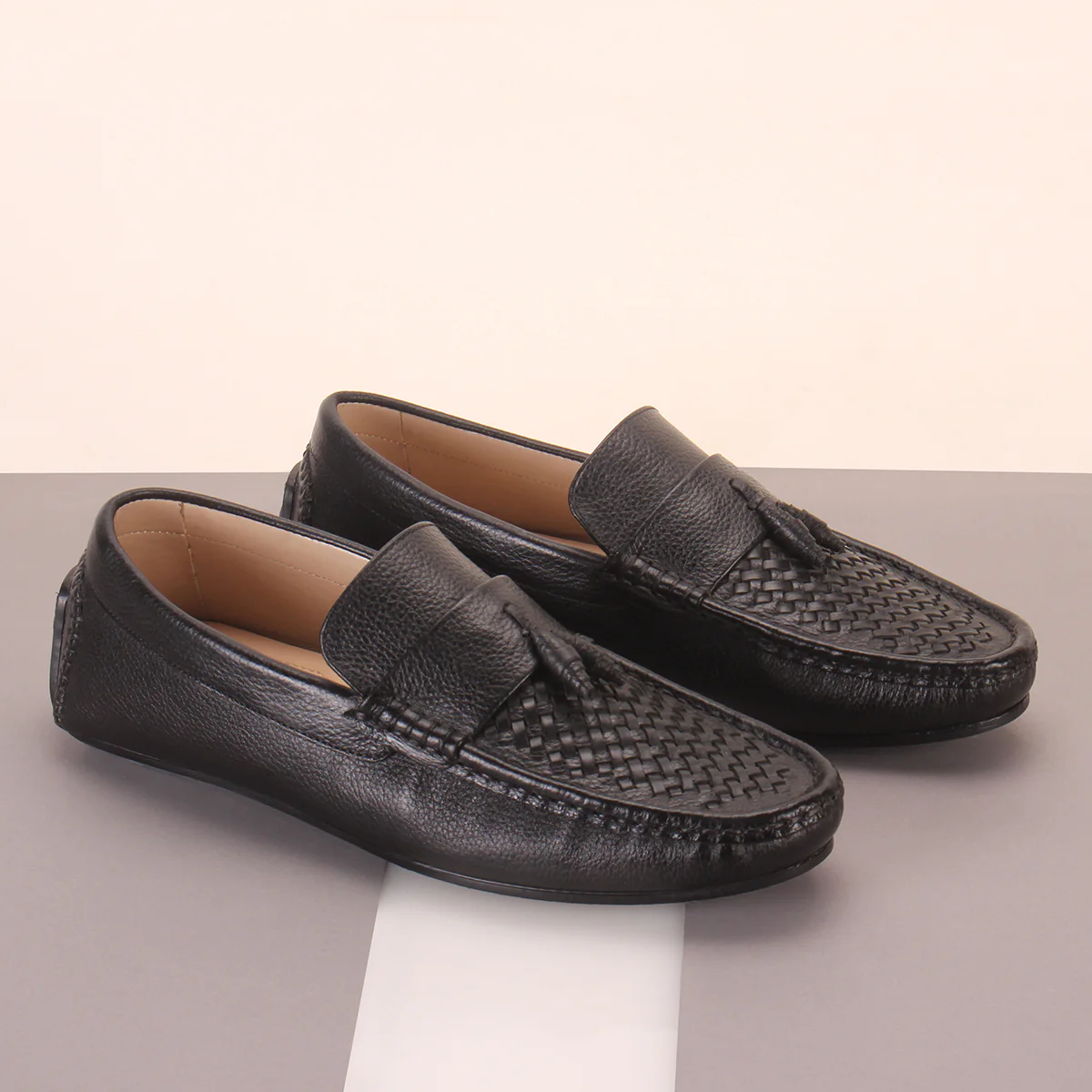 Men's "TAYLYER" Leather Slip On Moccasins Shoes - Image 6