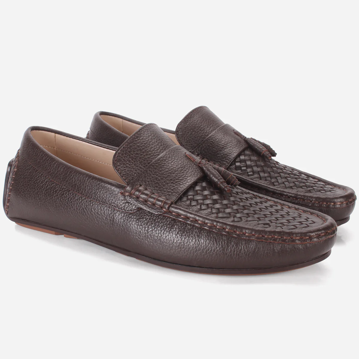 Men's "TAYLYER" Leather Slip On Moccasins Shoes - Image 2