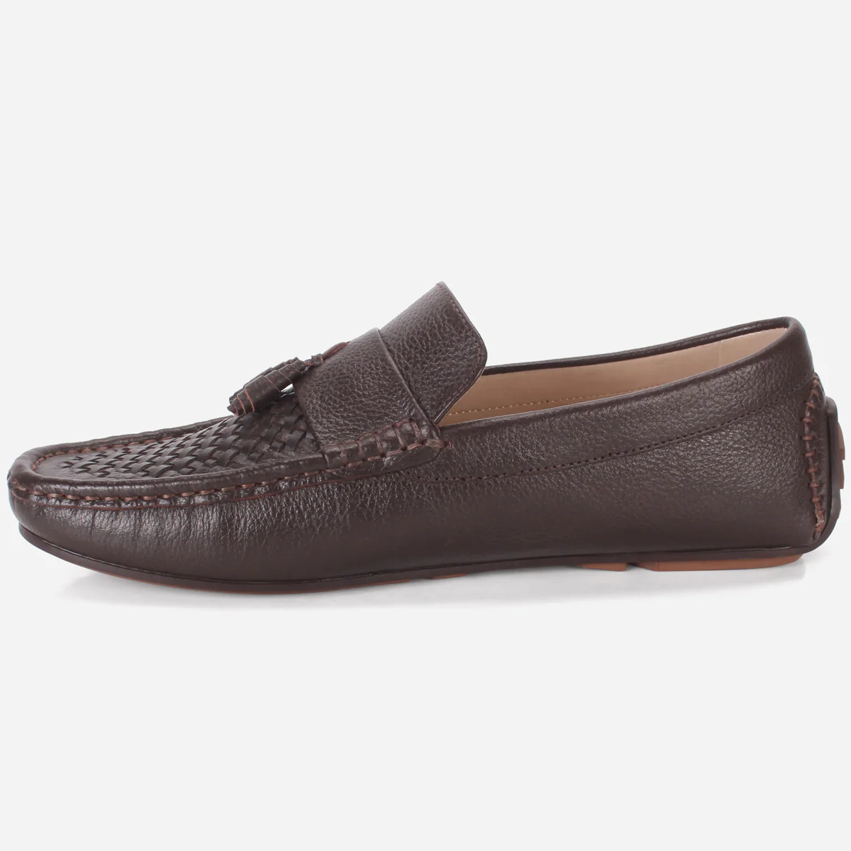 Men's "TAYLYER" Leather Slip On Moccasins Shoes - Image 3