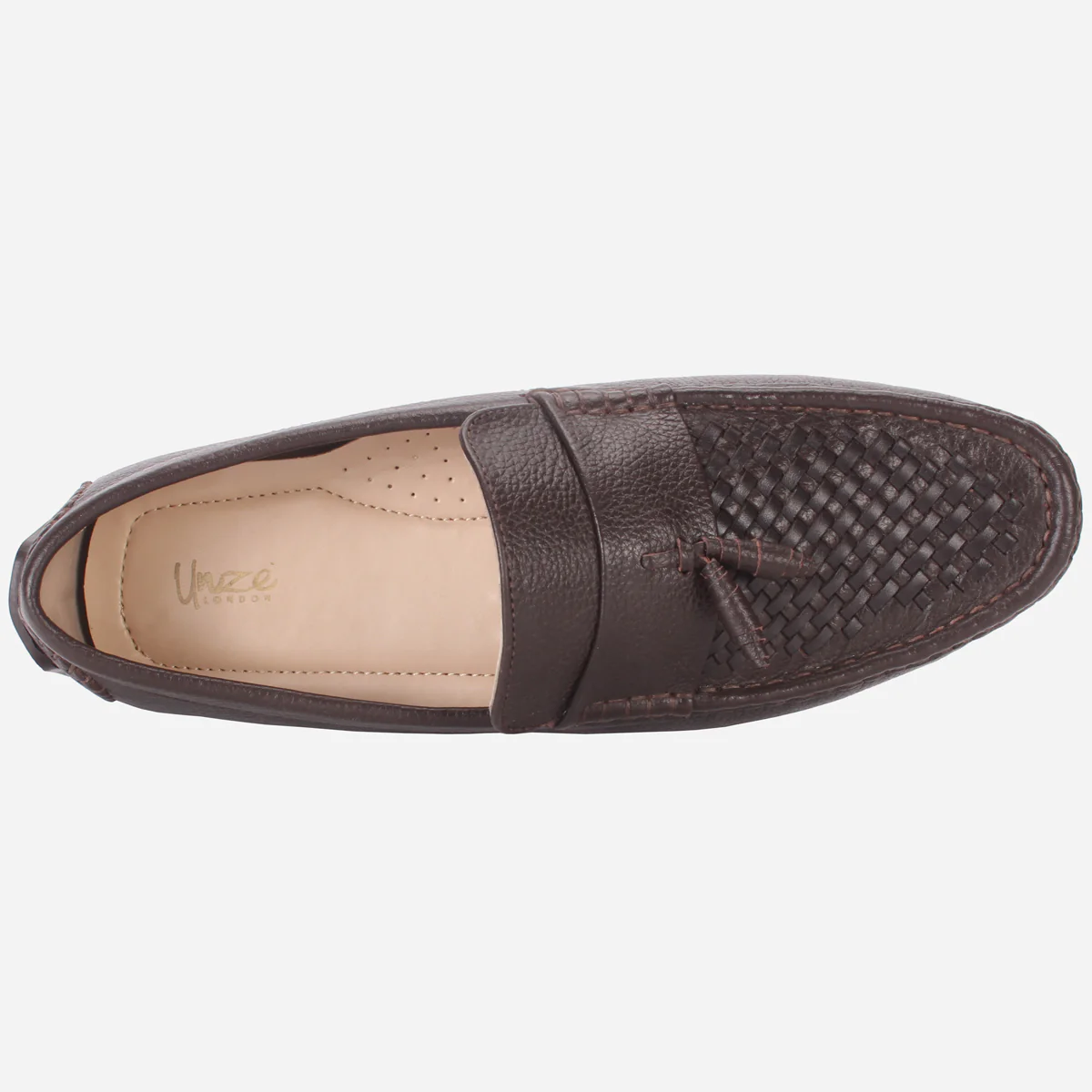 Men's "TAYLYER" Leather Slip On Moccasins Shoes - Image 4