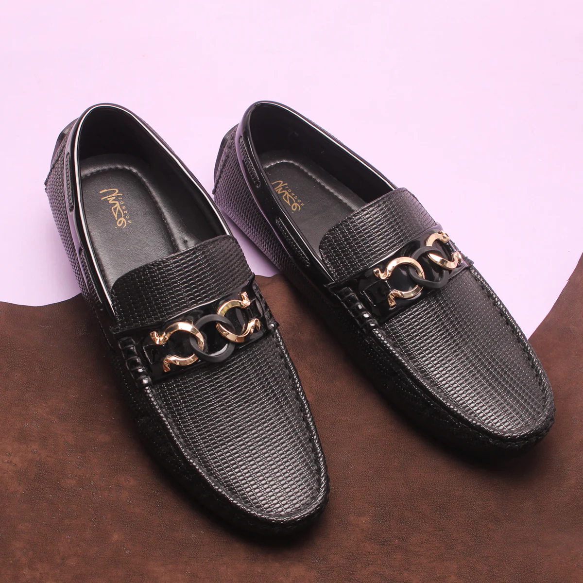 Mens "TEMAN" Comfort Slip On Moccasins - Image 6