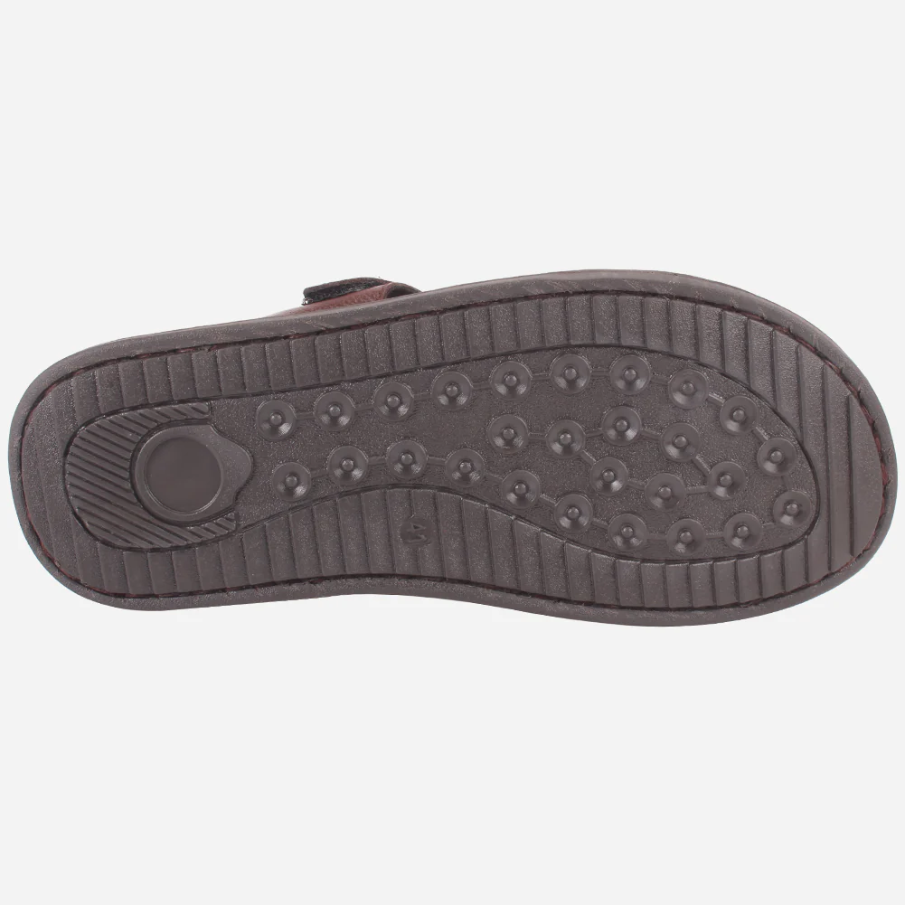 Men's "TEVIA" Leather Comfy Flats Summer Sandals - Image 5