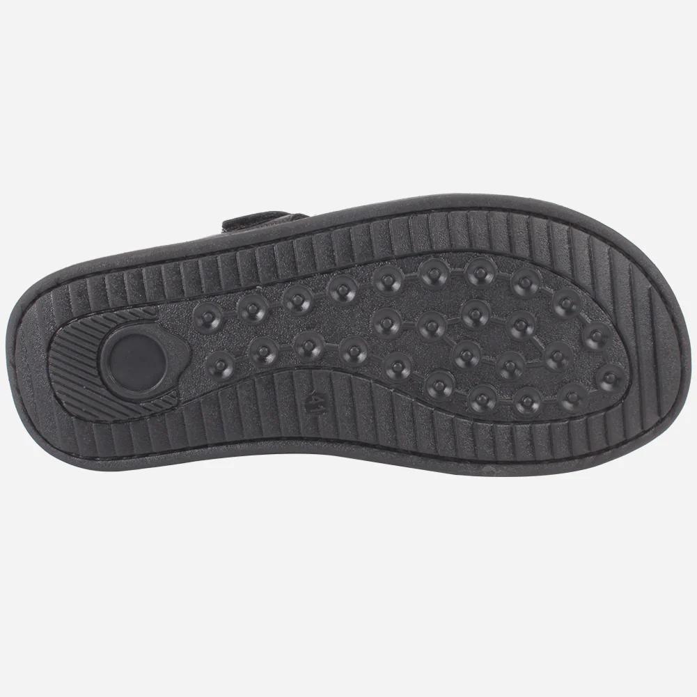 Men's "TEVIA" Leather Comfy Flats Summer Sandals - Image 5