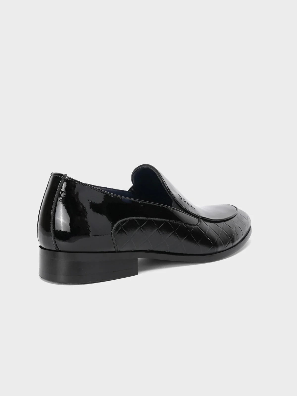Mens "REYES" Shiny Moc Style Formal Leather Shoes - Image 6