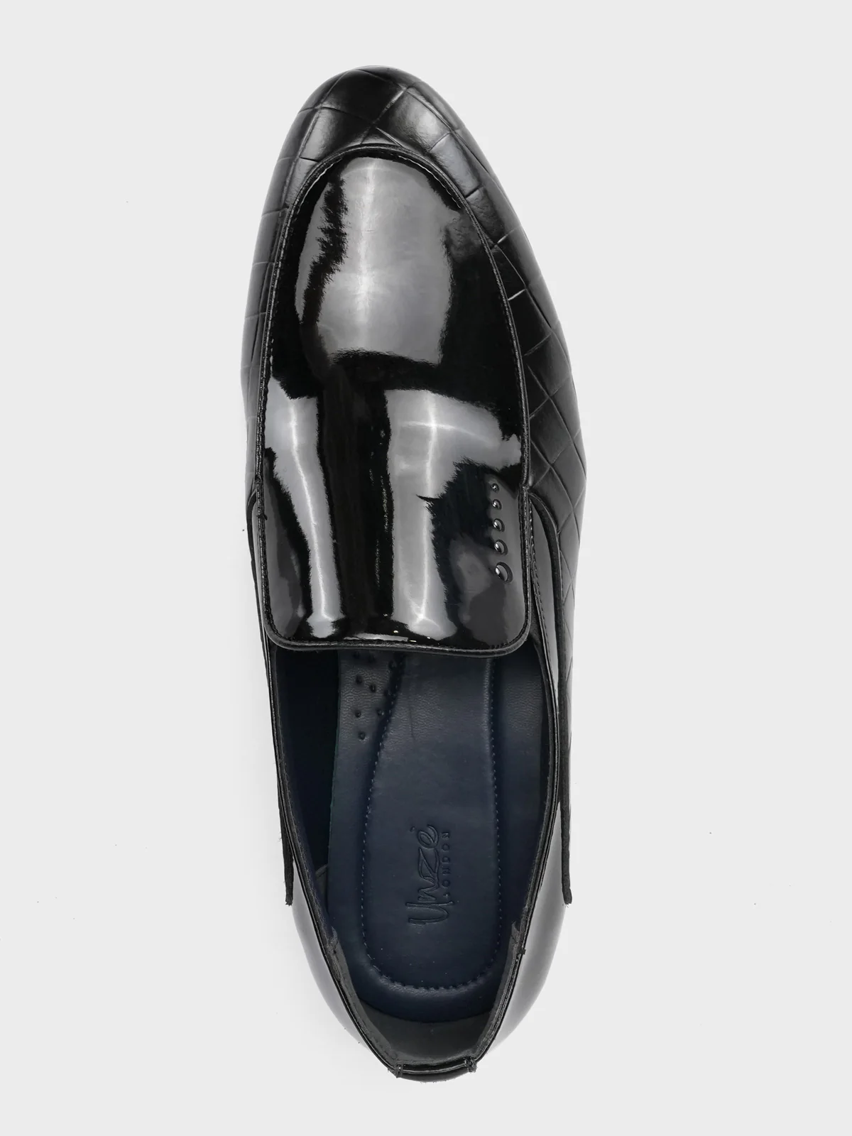 Mens "REYES" Shiny Moc Style Formal Leather Shoes - Image 7