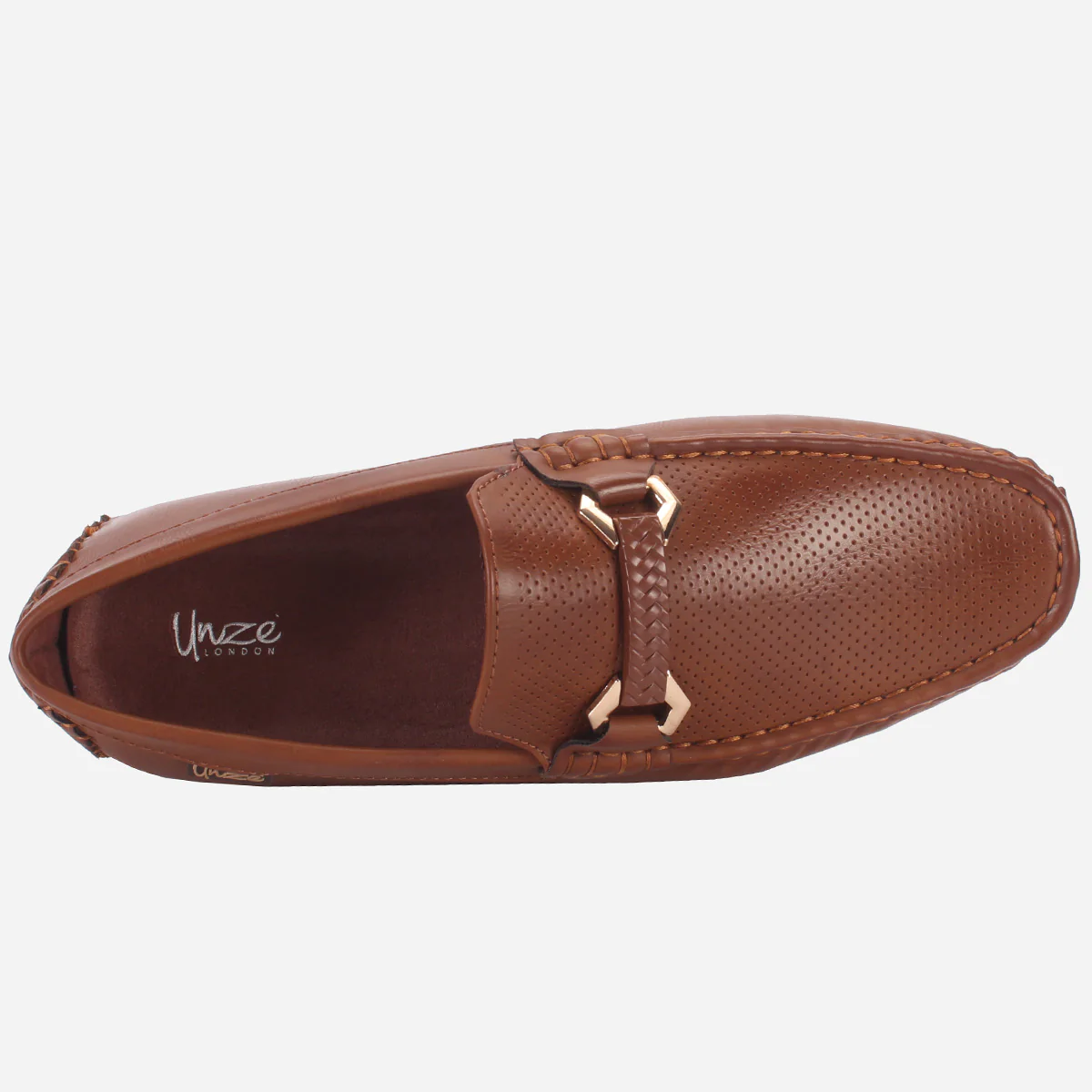 Mens "TRIANA" Casual Slip On Moccasin Shoes - Image 4