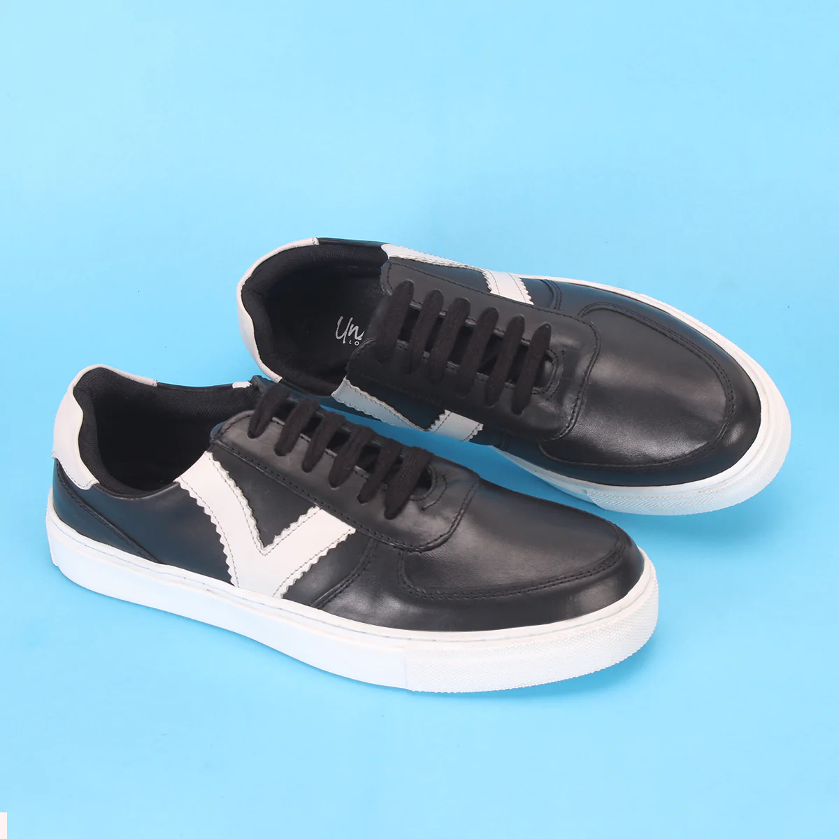Mens "TRIBIA"Lace Up Leather Trainers - Image 6