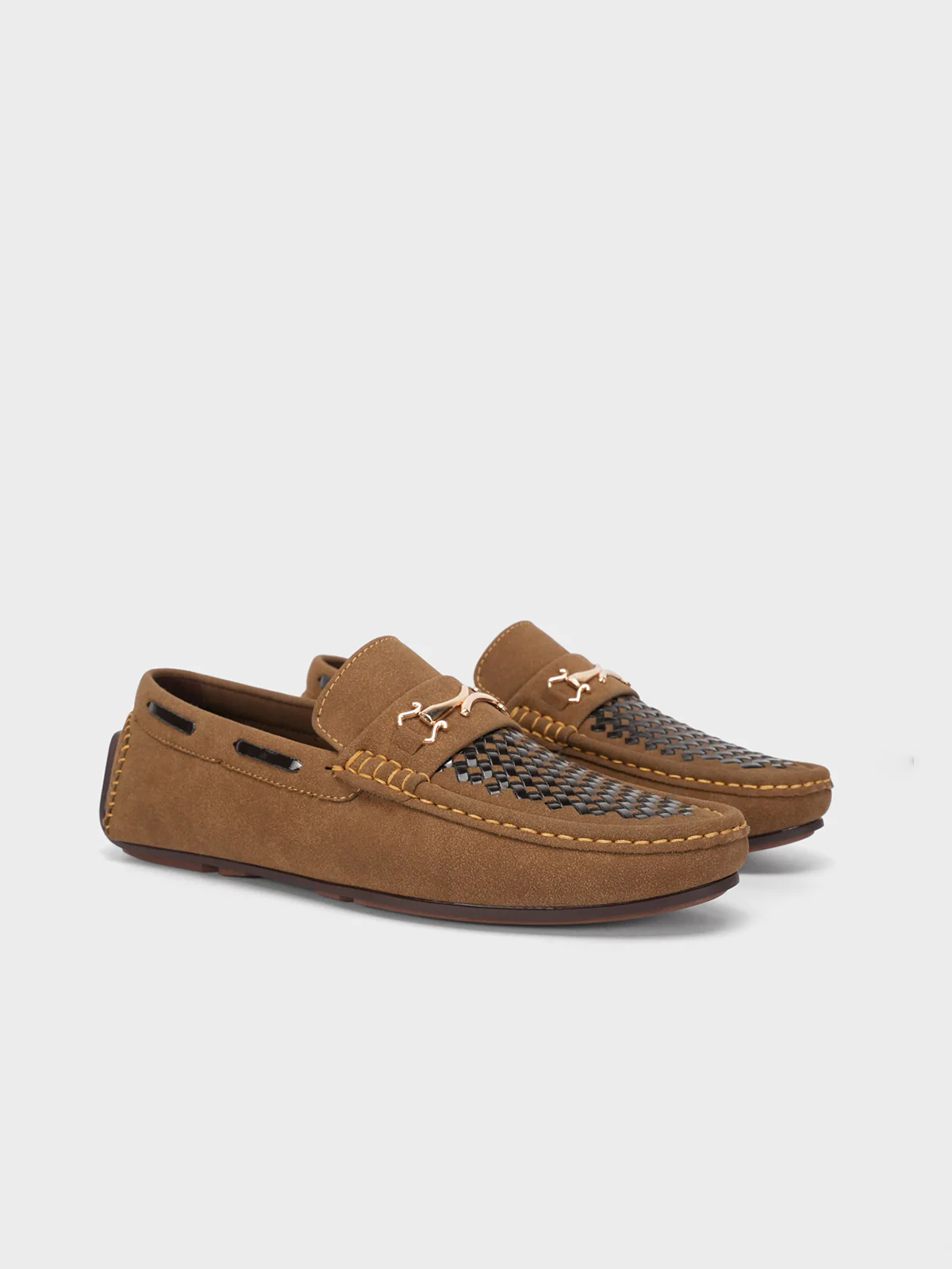 Men's "TRIMUPH" Leather Slip On Moccasins - Image 2