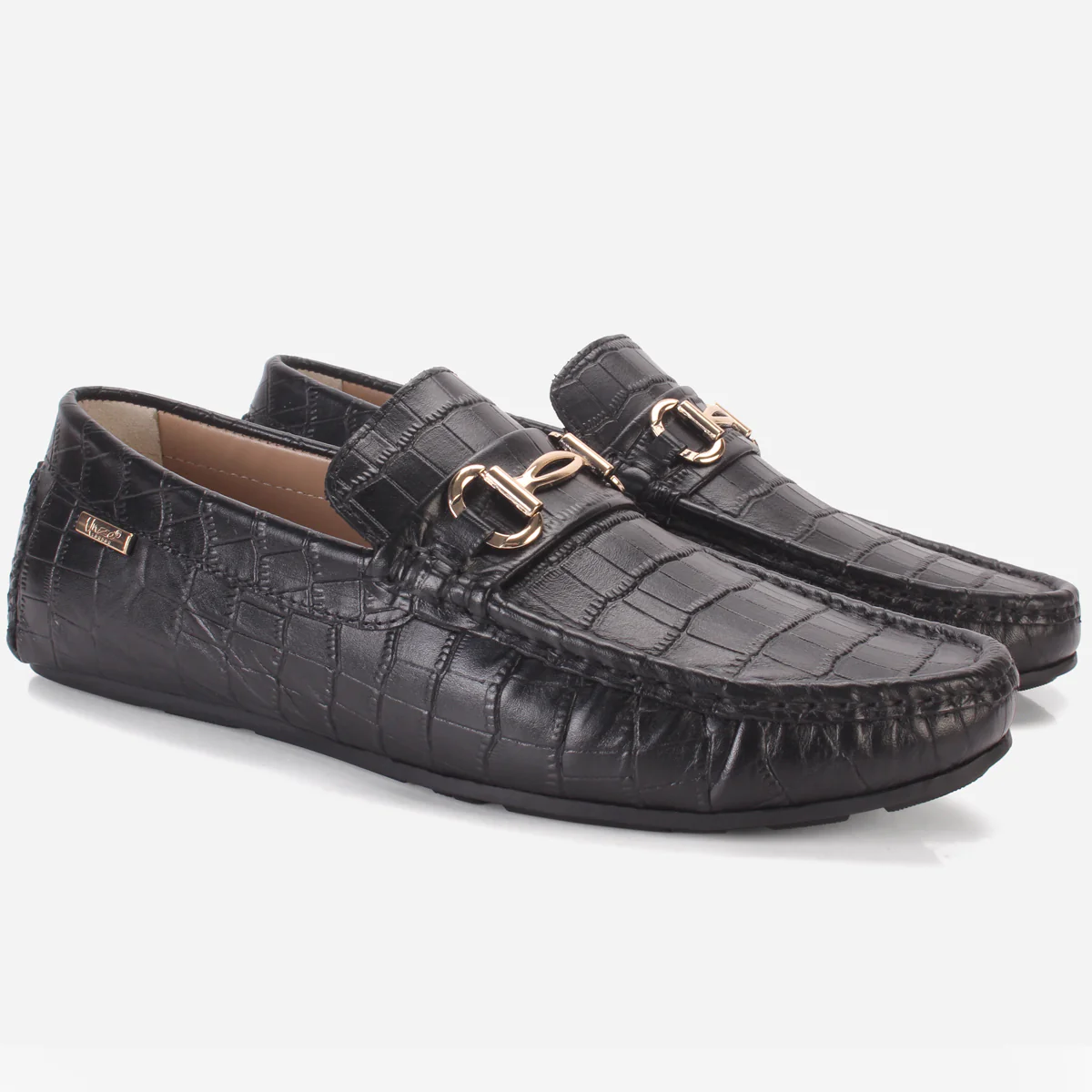 Men's "TWIXER" Textured Leather Moccasins Shoes - Image 2